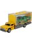 Metal Araba Taşıyan Kamyon - Sarı Kamyon 1
