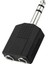 6.3 mm Jack Çoğaltıcı 6.3 mm Erkek 2x 6.3 mm Dişi Jack Gitar Jack Çoğaltıcı 1