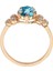 Pırlanta ve Mavi Topaz Marjatta Yüzük 0447R0047 3