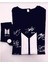 Unisex Siyah Bts Temalı Tshirt Çorap Kombin 1