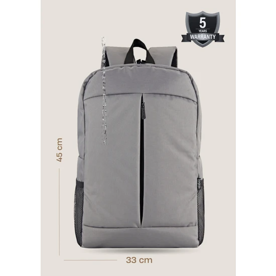 İdabag Backpack Comfort 15.6 Laptop Notebook Bilgisayar Sırt Çantası Gri