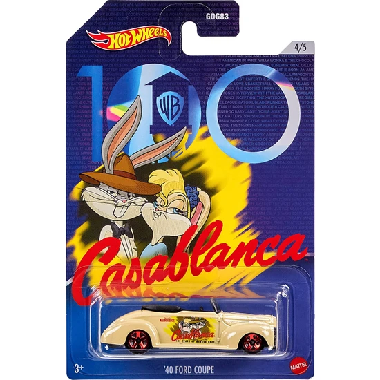 Hot Wheels 100.YIL Warner Bros 40 Ford Coupe HMV73-HLK31