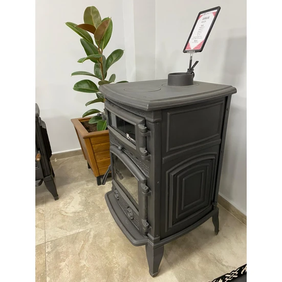 Flame Stove FS-013 Sirius Mega Kuzineli Pik Döküm Şömine Soba