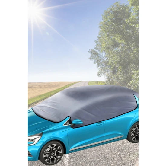 Auto Armor Peugeot 208 Güneş ve Buzlanmadan Koruyucu Yarım Araba Brandası , Yarım Branda