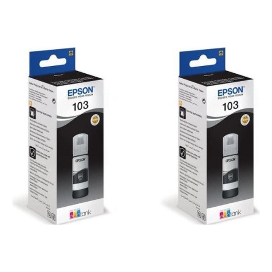 Epson 103 L3111 2'li Siyah Orjinal Mürekkep Kartuşu 65ML.*2  RDV43
