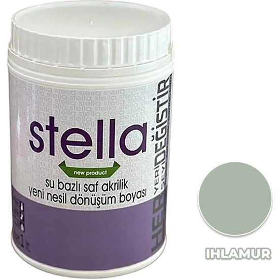 Stella Boya Su Bazlı Saf Akrilik Ihlamur 1 Lt Fiyatı