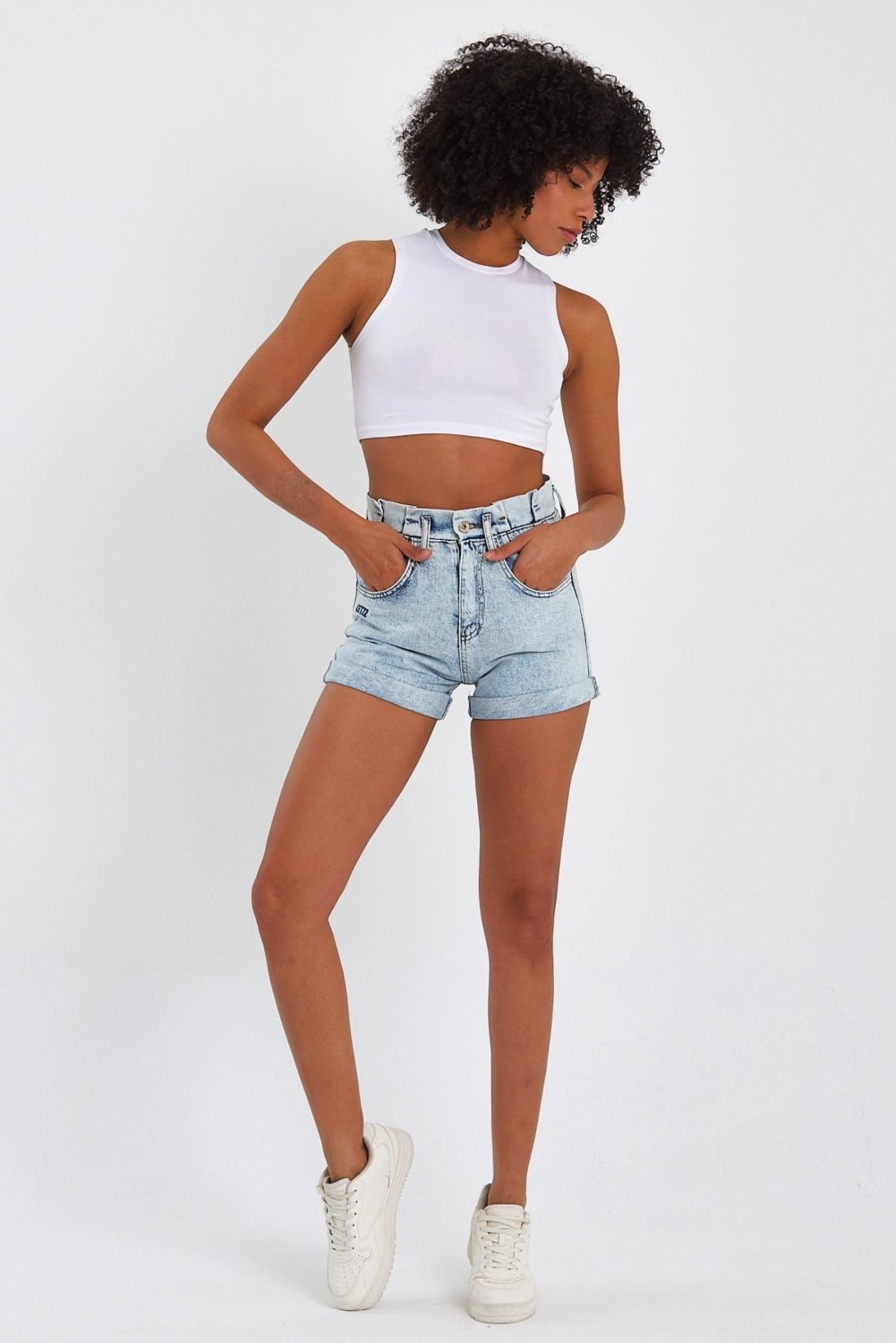Alexander Gardi Özel Koleksiyon Denim Mini Şort (4012S) görsel 6