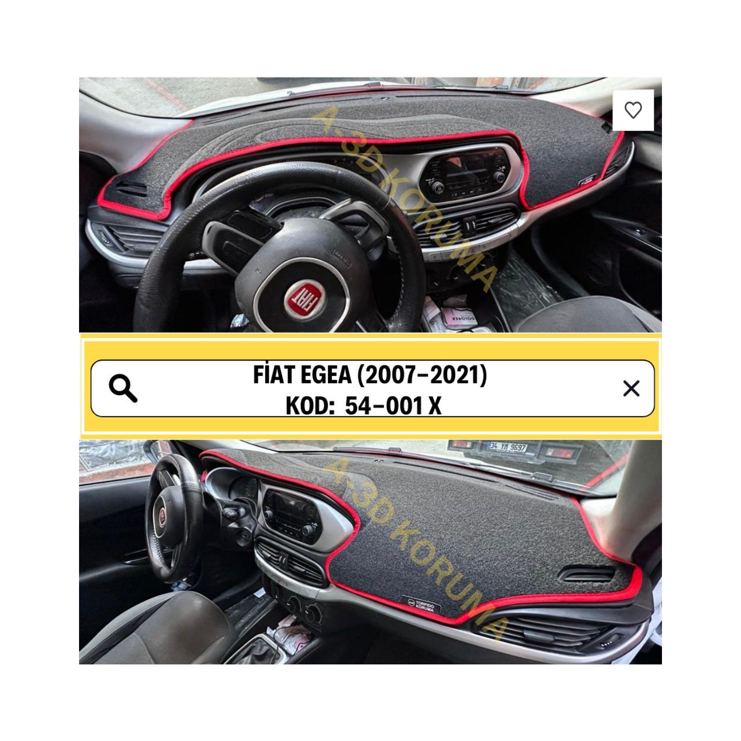 Vintage Oto Aksesuar Fiat Egea 20072021 Torpido Koruyucu Fiyatı