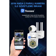 Yoosee Çift Lens Ptz Wifi Güvenlik Ip Kamera Hızlı Dome Açık Otomatik Izleme Gece Görüşlü