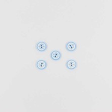 Pukka Kar Tanesi Bebe Düğme(5 Ad.)-Mavi-No:3