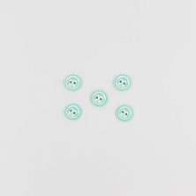 Pukka Maymun Baskılı Bebe Düğme(5 Ad.)-Su Yeşili-No:6