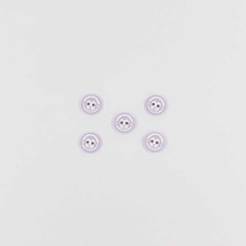 Pukka Maymun Baskılı Bebe Düğme(5 Ad.)-Lila-No:5