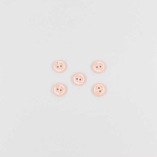 Pukka Ayak Izi Baskılı Bebe Düğme(5 Ad.)-Y.ağzı-No:9