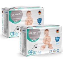 Carine 2'li Paket Premium Bebek Bezi 4 Numara Maxi 36 x2