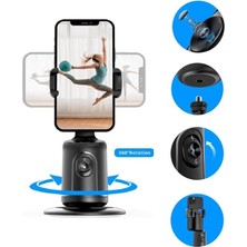 Hobimtek P01 360° Hareket Algılayıcı Sensörlü Akıllı Çekim Selfie Video Takip Tripodu Gimbal Telefon Tutucu Vlog Tripod