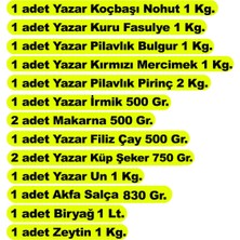 Yazar Ramazan Paketi 13 Parça 13,5 kg