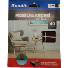 Dalyan Bondit Kare Mobilya Keçesi 25 mm 40 Adet BND01099525