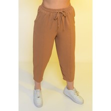 Reynev Yüksek Bel Slouchy Kadın Pantolon Fit Basic Relax Fit Rahat Kalıp