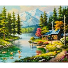 Ozan Tuhafiye Hı Stone 5d Elmas Boncuk Taş Işleme Mozaik Goblen Kit 50X40CM GC84280