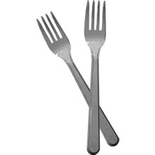 Kikajoy Gümüş Tek Kullanımlık Plastik Çatal 24LÜ