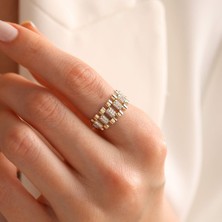 Sembol Gold 14 Ayar Altın Chain Yüzük Özel Tasarım