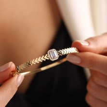 Sembol Gold Sarı Altın Baget Kelepçe  Pars Model