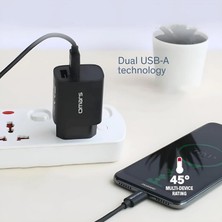 Omars 2.1A Çift USB Çıkışlı Akım Korumalı Şarj Cihazı