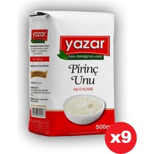 Yazar 500GR Pirinç Unu x 9paket = 4500GR