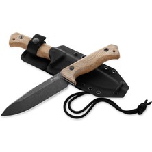 Lionsteel T6 Cpm 3V Old Black Blade Natural Canvas Bıçak