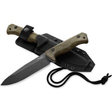 Lionsteel T6 Cpm 3V Satin Blade Green Canvas Bıçak