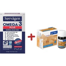 Sorvagen Omega 3 Plus Norveç Balık Yağı 60 Kapsül + Sorvagen Vitamin D3 1000 IU 20 ml 450 Damla