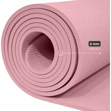 Rebuwo Tpe  Hizalama Tasarımlı Kaydırmaz Yoga Mat Pilates Minderi 5mm 183 x 61 cm