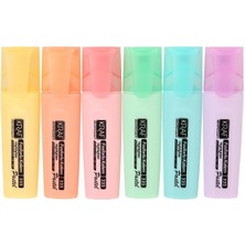 KRAF Fosforlu Kalem Pastel 335 1 Adet 6 Lı Set ile Renkli Yazım Deneyimi