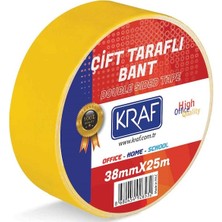 Kraf ÇİFT Taraflı Bant 38MMX25M 2538G 1 Adet