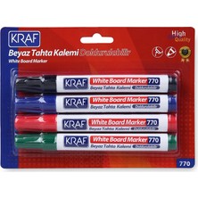 Kraf Beyaz Tahta KALEMİ DOLDURULABİLİR 770-4    4 LÜ Set 1 Adet