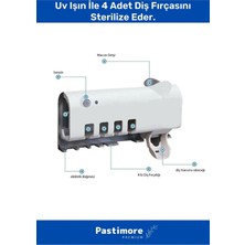 Sarftech Otomatik Diş Macunu Sıkacağı ve Sterilizatör 4 Adet Diş Fırçası Tutuculu