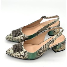 Gizzelli Shoes Yılan Deri Sandalet