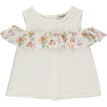 Panço Kız Bebek Fırfır Detaylı Bluz