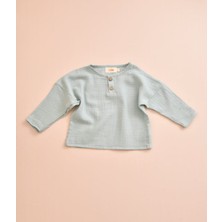 Lollie Müslin Oversize Gömlek, Bebek & Çocuk %100 Pamuk - Bej
