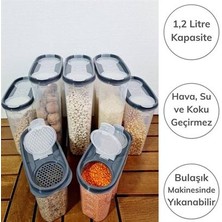 Durgunstore Buffer&Reg; 2 Kapaklı Ölçekli Erzak Saklama Kabı - 1,2 Litre - Sa930