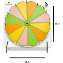 Eryatex Yaz-Sil Eğitici Oyun Çarkıfelek Yazılıp Silinebilir Çarkı Felek Çarkıfelek Oyunu