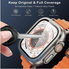 Basias Apple Watch Ultra (49MM)  Tam Kaplayan Cam Ekran Koruyucu