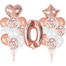 Kidspartim 0 Yaş Rose Gold Balon Seti