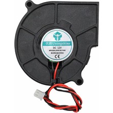 Alkatronik 5015 12V Dc Salyangoz Fan 12V 2-Pin 3D Yazıcı Soğutma Fanı Santrifüj Blower Fırçasız Fan