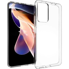 Kzy Xiaomi Redmi Note 11 Pro Plus ile Uyumlu Kapak 1mm Süper Silikon Şeffaf Kılıf