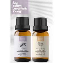 Boco 2'li Paket Saç Bakım Lavanta & Ylang-Ylang %100 Saf Uçucu Yağı