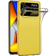 Kzy Xiaomi Poco M4 Pro 4g ile Uyumlu Kapak 1mm Süper Silikon Şeffaf Kılıf