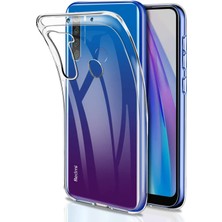 Kzy Xiaomi Redmi Note 8t ile Uyumlu Kapak 1mm Süper Silikon Şeffaf Kılıf