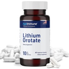 Ageimmune Lithium Orotate 10 mg 60 Vegetarian Kapsül Lityum Orotat