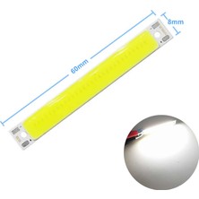 Alkatronik 3W 60X8MM Soğuk Beyaz Şerit LED Modül Aluminyum Pcb Cob Şerit LED Floresan Lamba Aydınlatma Işık